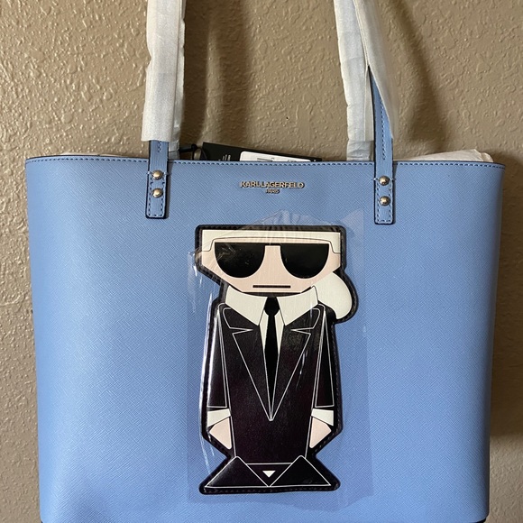 Karl Lagerfeld Paris Maybelle Leather Tote - Picture 2 of 6